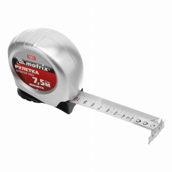 Рулетка Magnetic,7,5 м х 25 мм,магнитный зацеп Matrix 31012