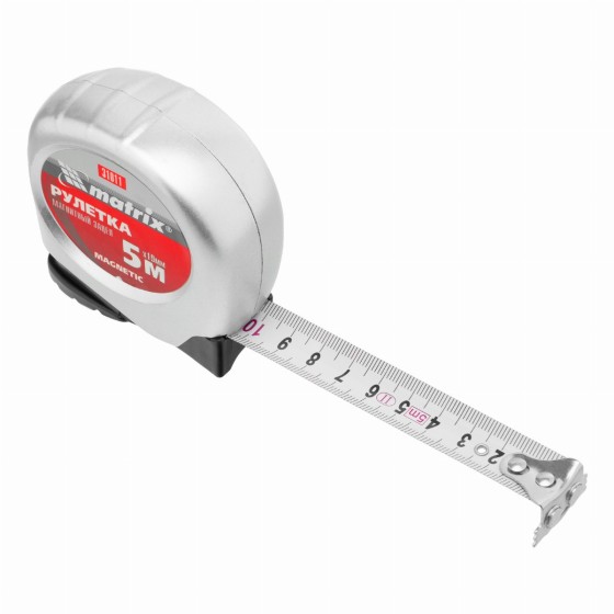 Рулетка Magnetic,5 м х 19 мм,магнитный зацеп Matrix 31011 Рулетка Magnetic,5 м х 19 мм,магнитный зацеп Matrix 31011