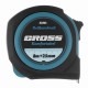 Рулетка Komfortabel 8 м х 25 мм,обрезиненный корпус Gross 32563