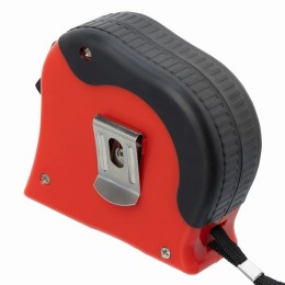 Рулетка Double fixation,10 м х 25 мм,обрезиненный корпус,двойная плавная фиксация Matrix 31061 Рулетка Double fixation,10 м х 25 мм,обрезиненный корпус,двойная плавная фиксация Matrix 31061