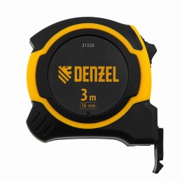 Рулетка 3м х 16мм, двухкомп. корпус, магнитный обрезиненный зацеп Denzel 31530 Рулетка 3м х 16мм, двухкомп. корпус, магнитный обрезиненный зацеп Denzel 31530