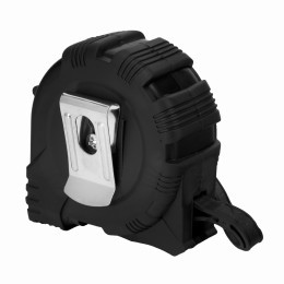 Рулетка Black,3 м х 16 мм,обрезиненный корпус Matrix 31013