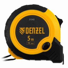 Рулетка 5м х 19мм, двухкомп. корпус, кнопка-пауза Denzel 31542 Рулетка 5м х 19мм, двухкомп. корпус, кнопка-пауза Denzel 31542