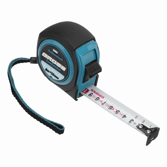 Рулетка Komfortabel 8 м х 25 мм,обрезиненный корпус Gross 32563