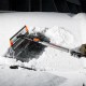 Щетка-сметка для снега со скребком и водосгоном, телескопическая, поворотная голова Stels 55299 Щетка-сметка для снега со скребком и водосгоном, телескопическая, поворотная голова Stels 55299
