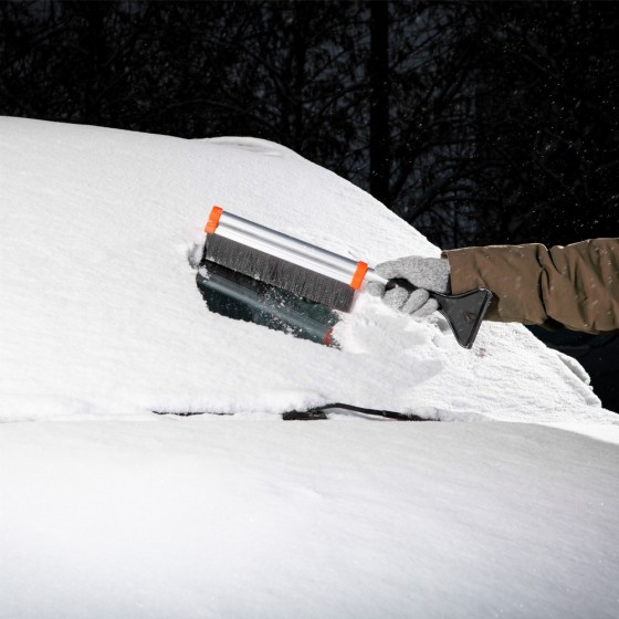 Щетка-сметка для снега со скребком, телескопическая 41-60 см Stels 55311 Щетка-сметка для снега со скребком, телескопическая 41-60 см Stels 55311