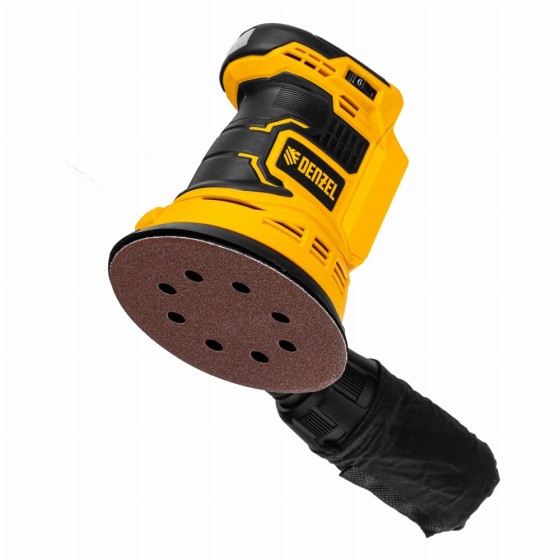 Машина шлифовальная эксцентриковая аккумуляторная COS-125-0, 18В Li-Ion Denzel 28471 Машина шлифовальная эксцентриковая аккумуляторная COS-125-0, 18В Li-Ion Denzel 28471