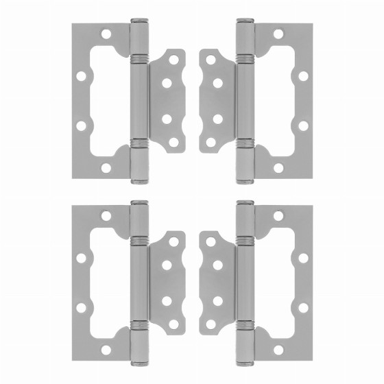 Петля накладная ПНУ-100, белая, 4 шт, (Металлист) 91565 Петля накладная ПНУ-100, белая, 4 шт, (Металлист) 91565