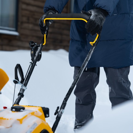 Бензиновая снегоуборочная машина SB 460 Sled, 99cc, лыжи ручной старт Denzel 97648