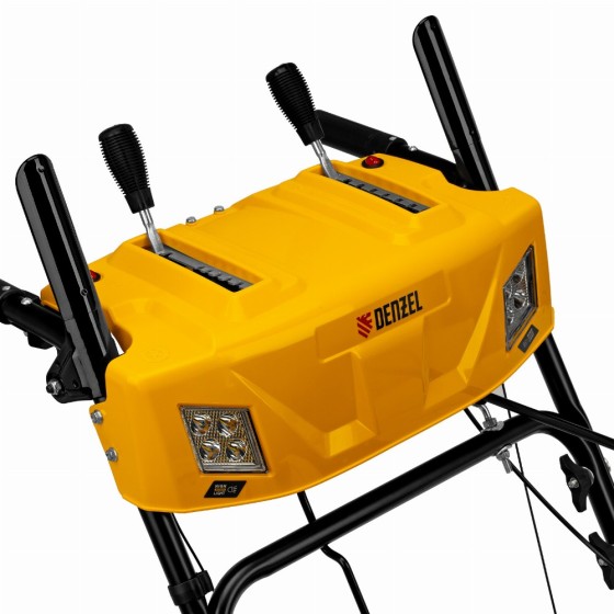 Бензиновая снегоуборочная машина SBM 610S PRO, 212 cc, электростартер, фара, обогрев Denzel 97654 Бензиновая снегоуборочная машина SBM 610S PRO, 212 cc, электростартер, фара, обогрев Denzel 97654