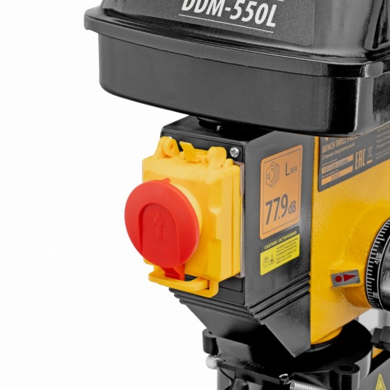 Станок сверлильный DDM-550L, 550 Вт, 16 мм, 12 ск., лазер, настольный Denzel 95322 Станок сверлильный DDM-550L, 550 Вт, 16 мм, 12 ск., лазер, настольный Denzel 95322