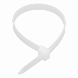 Хомуты, 250 х 8 мм, пластиковые, белые, 100 шт Сибртех 45569 Хомуты, 250 х 8 мм, пластиковые, белые, 100 шт Сибртех 45569