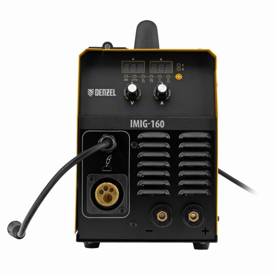 Аппарат инвертор. полуавтомат. cварки IMIG-160 Synergy, 160 А, ПВ 60%, катушка 5 кг Denzel 94314