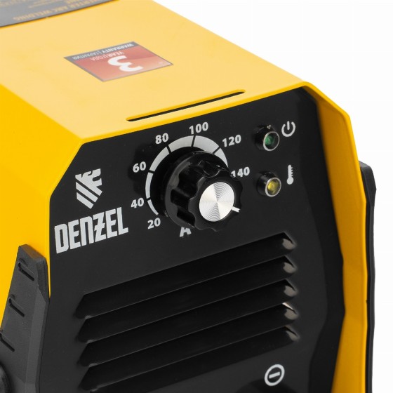 Аппарат инверторный дуговой сварки DS-160 Compact, 160 А, ПВ 70%, диаметр электрода 1.6-3.2 мм Denzel 94371 Аппарат инверторный дуговой сварки DS-160 Compact, 160 А, ПВ 70%, диаметр электрода 1.6-3.2 мм Denzel 94371