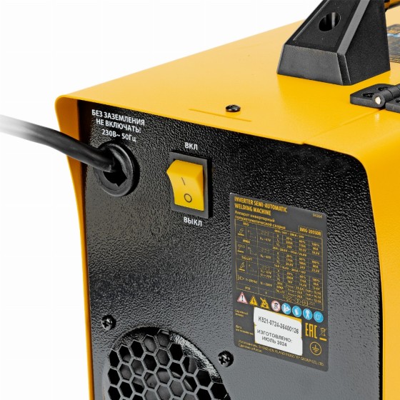 Аппарат инвертор. полуавтомат. cварки IMIG-205SDR, 200 А, ПВ 60%, катушка 5 кг Denzel 94364 Аппарат инвертор. полуавтомат. cварки IMIG-205SDR, 200 А, ПВ 60%, катушка 5 кг Denzel 94364
