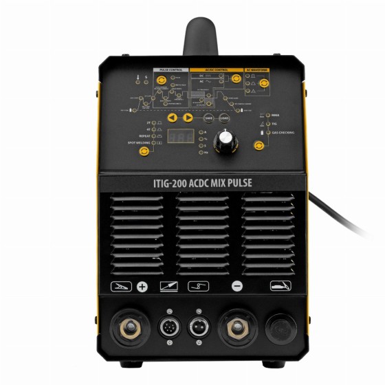 Аппарат инвертор. аргонодуговой сварки ITIG-200 ACDC Mix Pulse, 200 А, ПВ 60% Denzel 94319