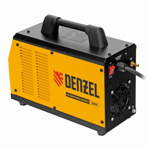 Аппарат инвертор. аргонодуговой сварки ITIG-200 DС Pulse Cold Weld, 200 А, ПВ 60% Denzel 94329