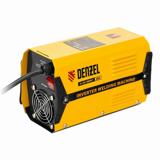 Аппарат инверторный дуговой сварки DS-200 Compact, 200 А, ПВ 70%, диаметр электрода 1.6-5 мм Denzel 94373 Аппарат инверторный дуговой сварки DS-200 Compact, 200 А, ПВ 70%, диаметр электрода 1.6-5 мм Denzel 94373