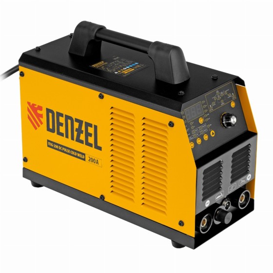 Аппарат инвертор. аргонодуговой сварки ITIG-200 DС Pulse Cold Weld, 200 А, ПВ 60% Denzel 94329