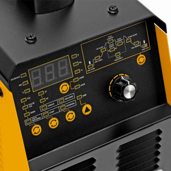Аппарат инвертор. аргонодуговой сварки ITIG-200 DС Pulse Cold Weld, 200 А, ПВ 60% Denzel 94329