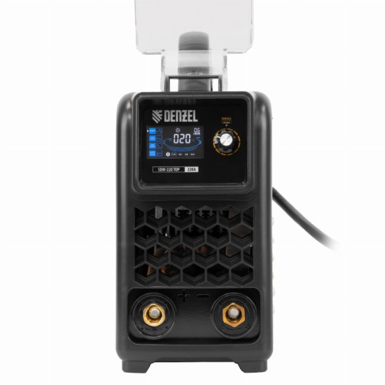 Аппарат инвертор. дуговой сварки SDM-220 Top, 220 А, ПВ 60% кейс Denzel 94358 Аппарат инвертор. дуговой сварки SDM-220 Top, 220 А, ПВ 60% кейс Denzel 94358
