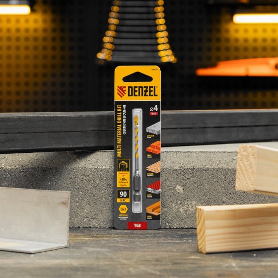 Сверло универсальное, Multi cut, 4 мм Denzel 706005