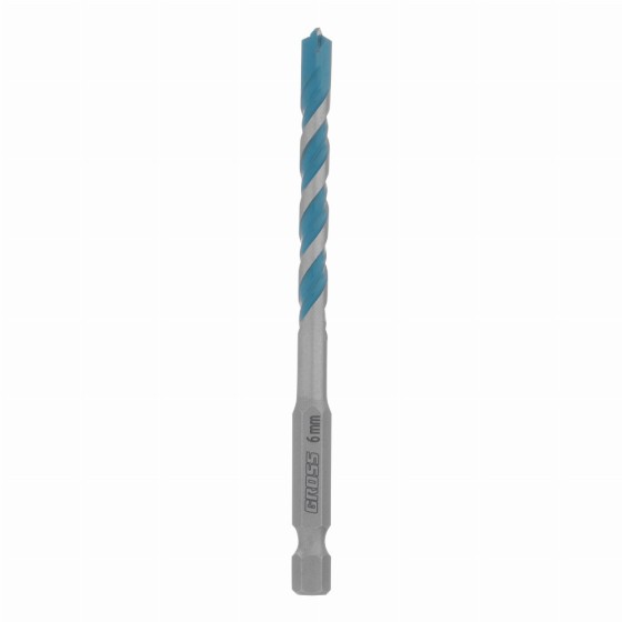 Сверло универсальное, Multipurpose PRO, 6-гр. хвостовик, 6мм Gross 706012