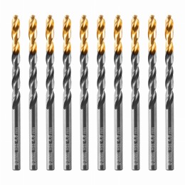 Сверло по металлу, 4,8 мм, HSS-Tin, Golden Tip, 10 шт. Denzel 717212
