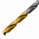 Набор сверл по металлу, 1-10 мм, Р6М5-TiN, Golden Tip, 19 шт Denzel 723003 Набор сверл по металлу, 1-10 мм, Р6М5-TiN, Golden Tip, 19 шт Denzel 723003
