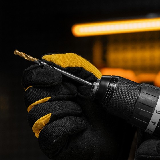 Сверло спиральное по металлу 5,5 x 93мм, Р6М5, Golden Tip, многогранная заточка Denzel 718277 Сверло спиральное по металлу 5,5 x 93мм, Р6М5, Golden Tip, многогранная заточка Denzel 718277