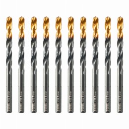 Сверло по металлу, 6 мм, HSS-Tin, Golden Tip, 10 шт. Denzel 717215