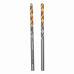 Сверло спиральное по металлу 3,5 x 70 мм, Р6М5, Golden Tip , 2шт. Denzel 718227