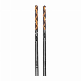 Сверло спиральное по металлу 3 x 61мм, Р6М5, Golden Tip, многогранная заточка, 2шт. Denzel 718268