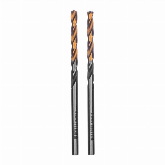 Сверло спиральное по металлу 3 x 61мм, Р6М5, Golden Tip, многогранная заточка, 2шт. Denzel 718268 Сверло спиральное по металлу 3 x 61мм, Р6М5, Golden Tip, многогранная заточка, 2шт. Denzel 718268