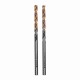 Сверло спиральное по металлу 3 x 61мм, Р6М5, Golden Tip, многогранная заточка, 2шт. Denzel 718268 Сверло спиральное по металлу 3 x 61мм, Р6М5, Golden Tip, многогранная заточка, 2шт. Denzel 718268