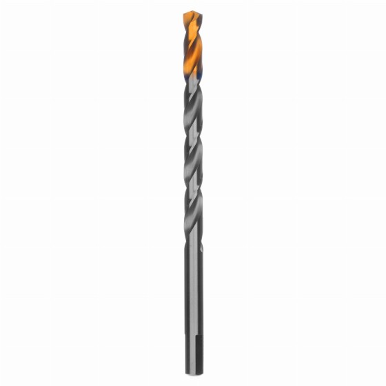 Сверло спиральное по металлу 10 х 184 мм, Р6М5, Golden Tip, удлиненное Denzel 718263 Сверло спиральное по металлу 10 х 184 мм, Р6М5, Golden Tip, удлиненное Denzel 718263
