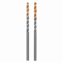Сверло спиральное по металлу 2,5 x 57 мм, Р6М5, Golden Tip , 2шт. Denzel 718224