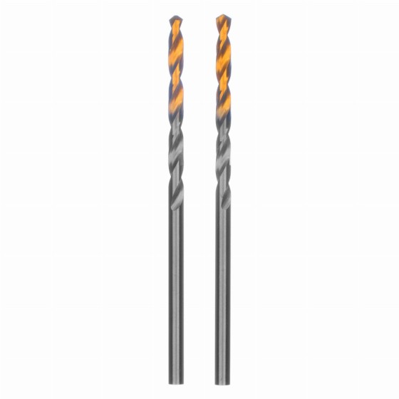 Сверло спиральное по металлу 2,5 x 57 мм, Р6М5, Golden Tip , 2шт. Denzel 718224 Сверло спиральное по металлу 2,5 x 57 мм, Р6М5, Golden Tip , 2шт. Denzel 718224