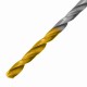 Сверло спиральное по металлу 3 х 100 мм, Р6М5, Golden Tip, удлиненное, 2шт. Denzel 718247 Сверло спиральное по металлу 3 х 100 мм, Р6М5, Golden Tip, удлиненное, 2шт. Denzel 718247