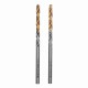 Сверло спиральное по металлу 3 x 60 мм, Р6М5, Golden Tip , 2шт. Denzel 718225 Сверло спиральное по металлу 3 x 60 мм, Р6М5, Golden Tip , 2шт. Denzel 718225