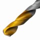 Сверло спиральное по металлу 10 x 133 мм, Р6М5, Golden Tip  Denzel 718242