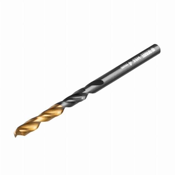 Сверло по металлу, 4 мм, HSS-Tin, Golden Tip, 10 шт. Denzel 717209 Сверло по металлу, 4 мм, HSS-Tin, Golden Tip, 10 шт. Denzel 717209