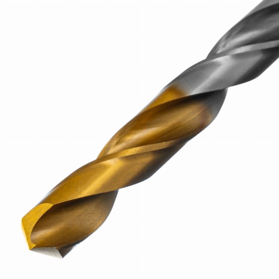Сверло спиральное по металлу 9 x 125 мм, Р6М5, Golden Tip  Denzel 718241