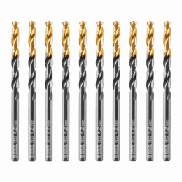 Сверло по металлу, 4,2 мм, HSS-Tin, Golden Tip, 10 шт. Denzel 717210