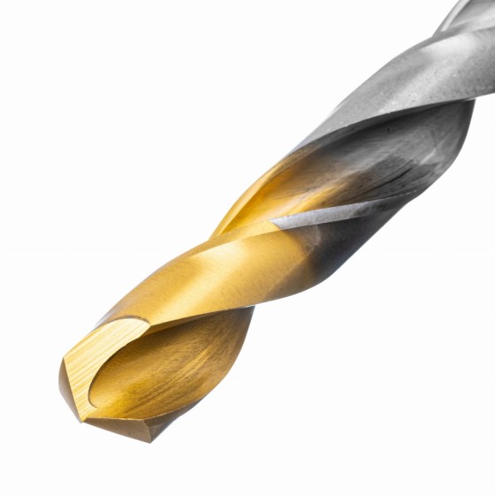 Набор сверл по металлу, 1-13 мм, Р6М5-TiN, Golden Tip, 25 шт Denzel 723009