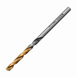 Сверло спиральное по металлу 3 x 61мм, Р6М5, Golden Tip, многогранная заточка, 2шт. Denzel 718268 Сверло спиральное по металлу 3 x 61мм, Р6М5, Golden Tip, многогранная заточка, 2шт. Denzel 718268