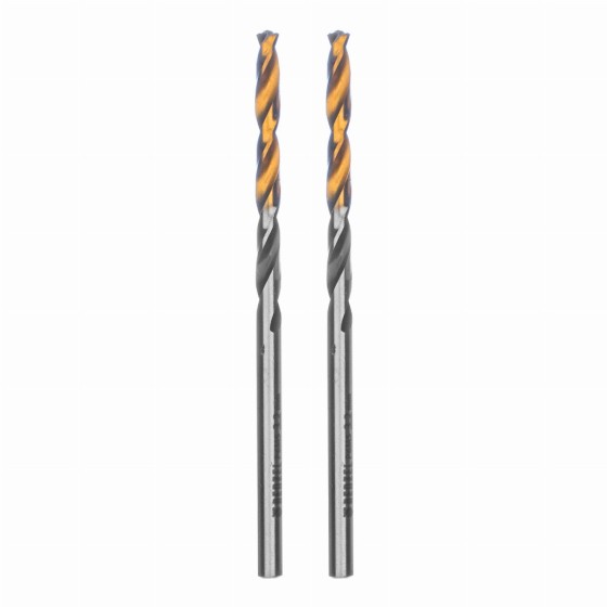 Сверло спиральное по металлу 3,2 x 65мм, Р6М5, Golden Tip, многогранная заточка, 2шт. Denzel 718269 Сверло спиральное по металлу 3,2 x 65мм, Р6М5, Golden Tip, многогранная заточка, 2шт. Denzel 718269