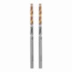 Сверло спиральное по металлу 3,2 x 65мм, Р6М5, Golden Tip, многогранная заточка, 2шт. Denzel 718269 Сверло спиральное по металлу 3,2 x 65мм, Р6М5, Golden Tip, многогранная заточка, 2шт. Denzel 718269