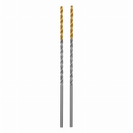 Сверло спиральное по металлу 2 х 86 мм Р6М5, Golden Tip, удлиненное, 2шт. Denzel 718245