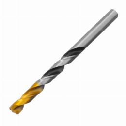 Сверло спиральное по металлу 8 x 117мм, Р6М5, Golden Tip, многогранная заточка Denzel 718282